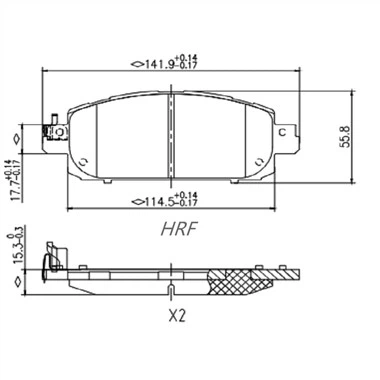 Bremsuklossar fyrir Renault Captur